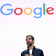 Google CEO Sundar Pichai delivers the keynote address at the Google I/O 2017 Conference.